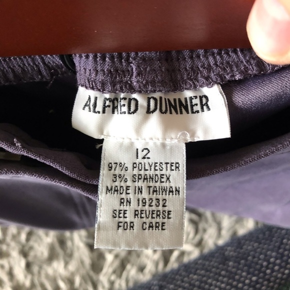 Vintage Alfred Dunner blue faux suede button front maxi skirt in size 12 - Picture 7 of 7